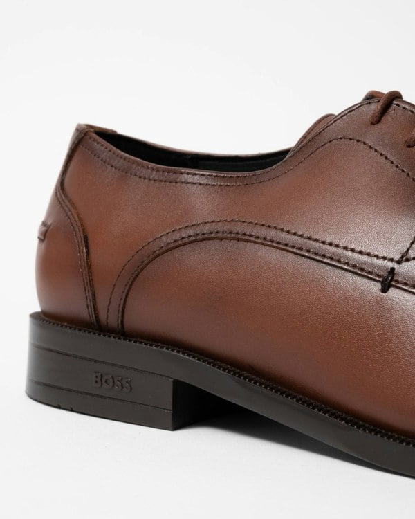 BOSS Orange Tayil Mens Derby Shoes - Medium Brown 210