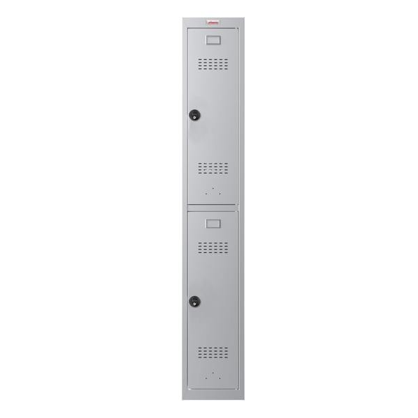 Phoenix Safe Phoenix PL Series PL1230GGC 1 Column 2 Door Personal Locker in Grey with Combination Locks