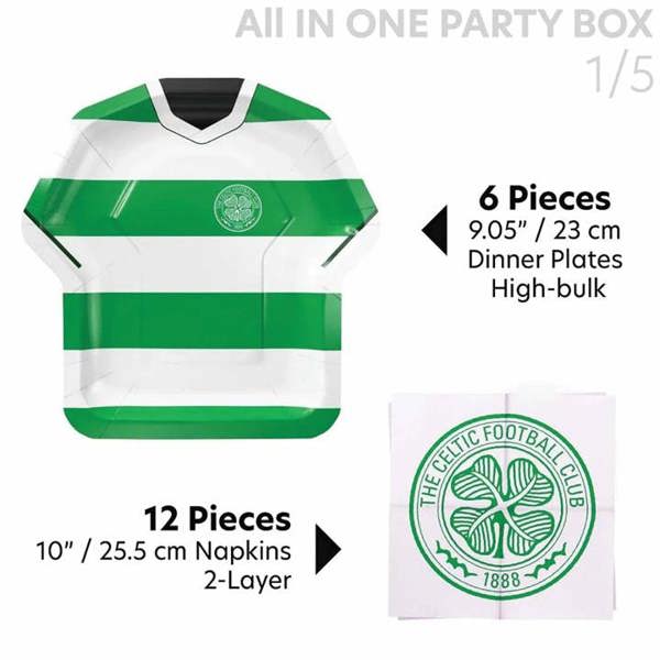 Celtic FC All in One Party Box Set, Kitchen Accessories, Sports, Gift