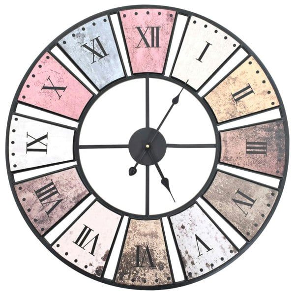 Berkfield Vintage Wall Clock with Quartz Movement 60 cm XXL