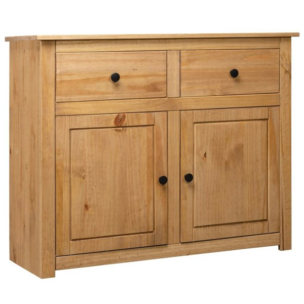 Berkfield Sideboard 93x40x80 cm Solid Pinewood Panama Range