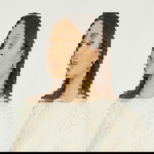 Brave Soul Stone Floral Embroidery Jumper - Stone Image 4