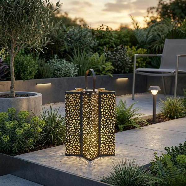 Garden Greatness Mini Celeste Decorative Solar Garden Lantern