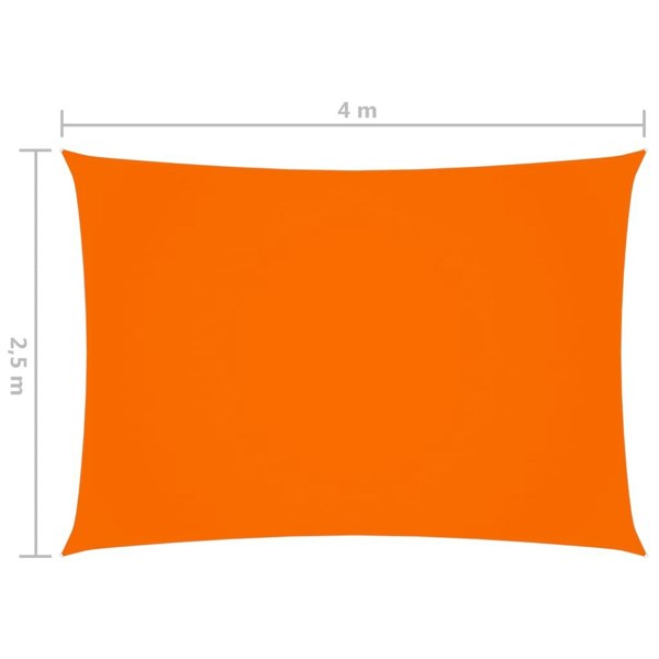 Berkfield Sunshade Sail Oxford Fabric Rectangular 2.5x4 m Orange