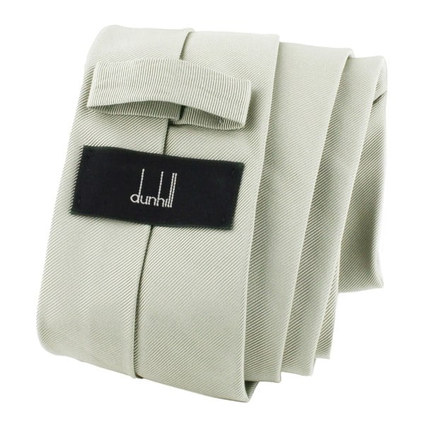 Dunhill luxurious mulberry silk and cotton blend tie