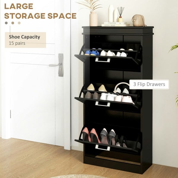 Flip-down Shoe Cabinet