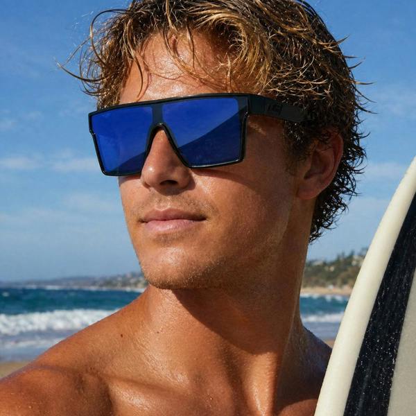 Dirty Dog WEREWOLF - Black Crystal with Blue Mirror Lens