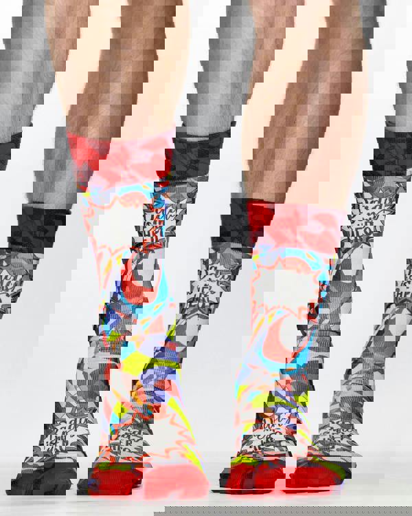 Jemsox HERO DAD Printed Mens Socks | Bold, Stylish & Comfort Fit