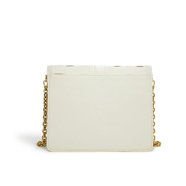 LaBante London Daisy White Vegan Shoulder & Crossbody Bag