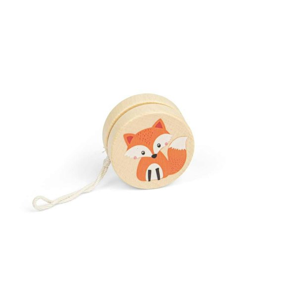 Bigjigs Toys Wildlife Yo-Yos - Fox, Lion (Pk 2)