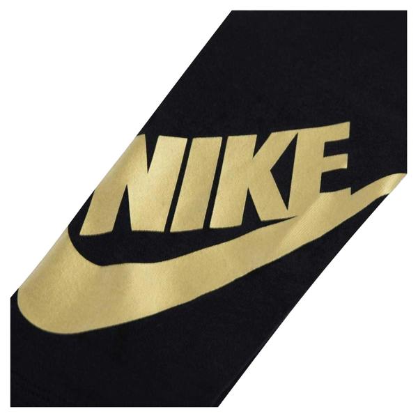Nike Girls Club Leggings - Black/Gold - 