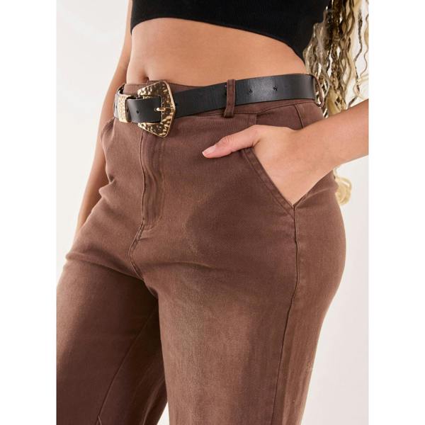 Pink Vanilla Acid Wash Wide Leg Jeans