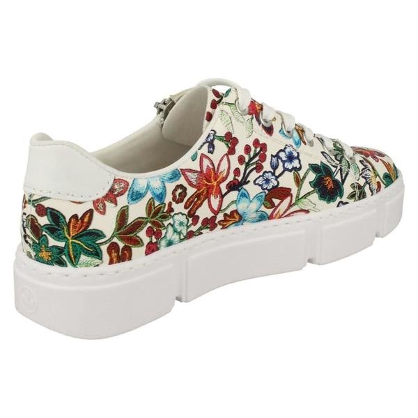 Rieker Ladies Sneakers By Rieker Lace Up Trainers N59L1