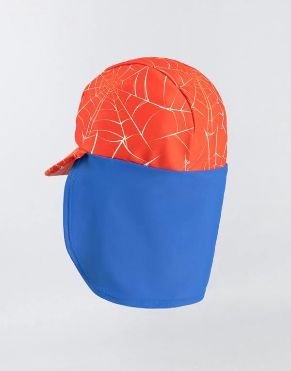 Vanilla Underground Marvel Spiderman Boys Red Character Fitted Curved Peak Cap (One Size)