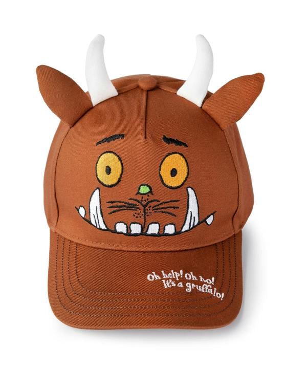 Gruffalo & Friends Boys Brown Reversible Character Bucket Hat & Cap Set (One Size)