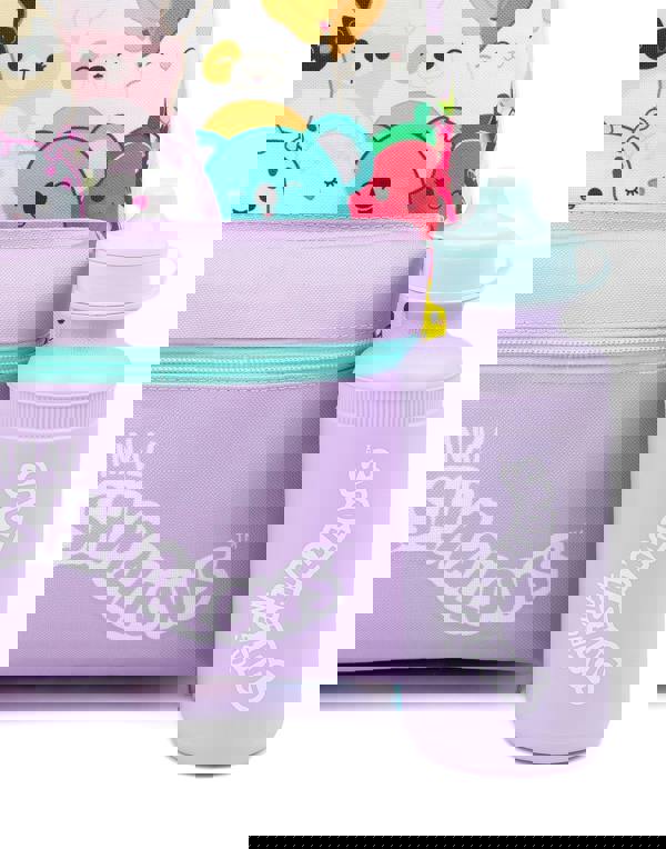 Squishmallows Unisex Kids Purple Printed 4 Piece Backpack Set (One Size)