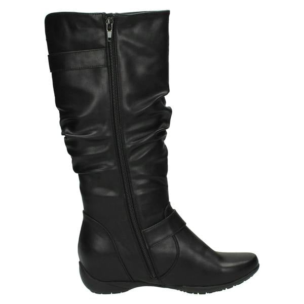 Down to Earth Ladies Down To Earth Flat High Leg Rouched Boots