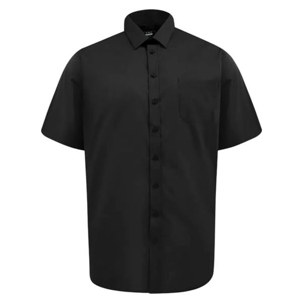 Duke Mens D555 Lucas Short-Sleeved Shirt - Black