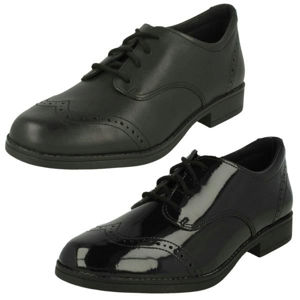 Clarks Girls Clarks Lace Up School Shoes Sami Walk