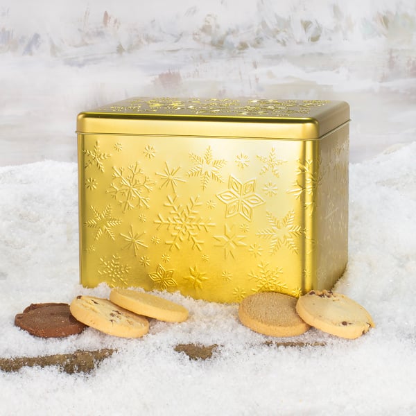 Virginia Hayward Christmas Crumble & Crunch Biscuit Selection Tin -Buttery Shortbread Biscuits