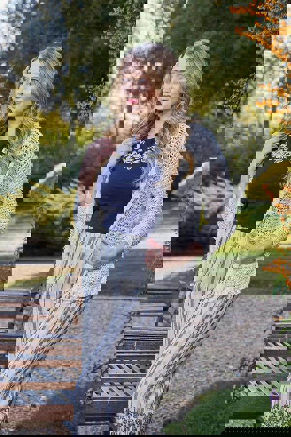 Mudflower Beaded Floral Embroidered Top