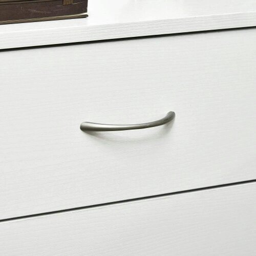 Three-Drawer Simple Bedside Table - White