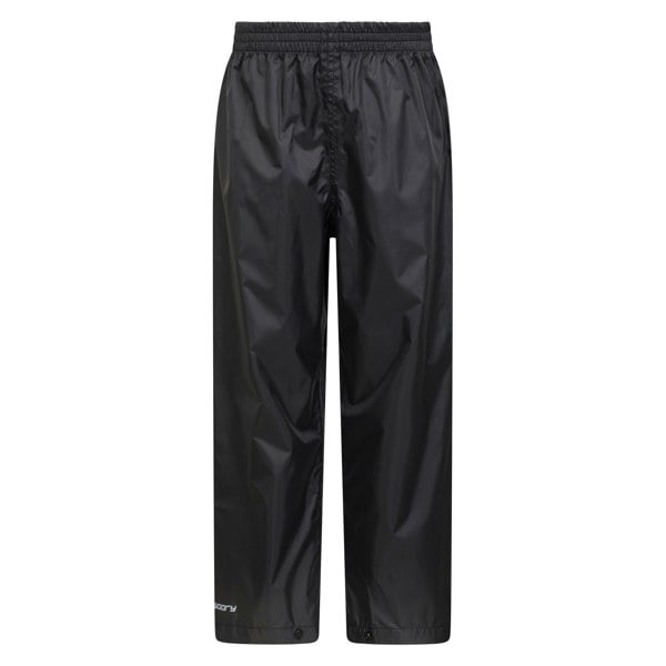 Mountain Warehouse Kids Pakka II Waterproof Over Trousers - Black