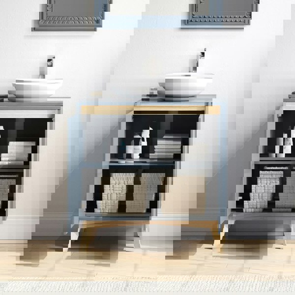 Living and Home Freestanding Bathroom Storage Under Sink Cabitnet