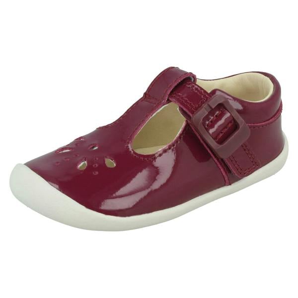 Clarks Girls Clarks Casual T-Bar Shoes Roamer Star
