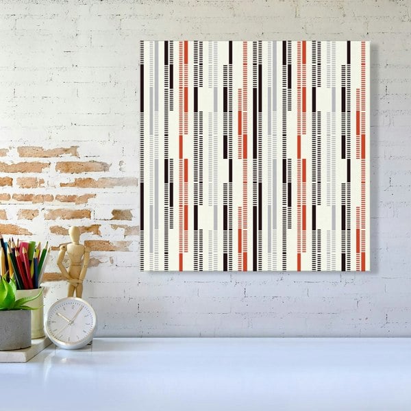 Warren Reed Dashed Stroke Pattern Canvas