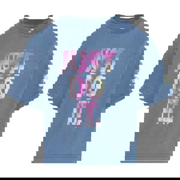 Nike Childrens/Kids Just Do It Solarised T-Shirt - Blue - 