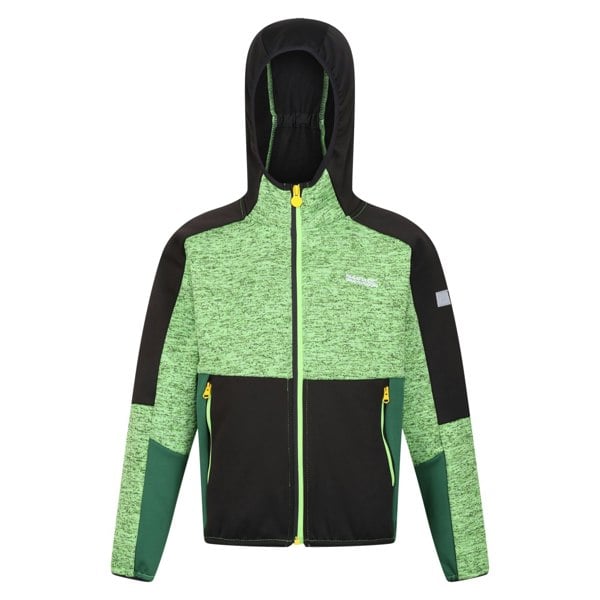 Regatta Boy's Dissolver VII Full Zip Fleece Jacket - Jasmine Green/Black