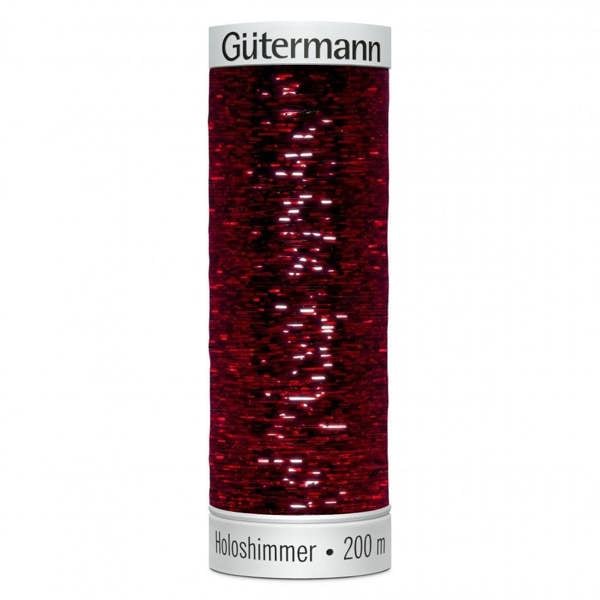 Gutermann Sulky Holoshimmer Embroidery Thread 200m Polyester, Polyethylene Thread Suitable For Embroidery