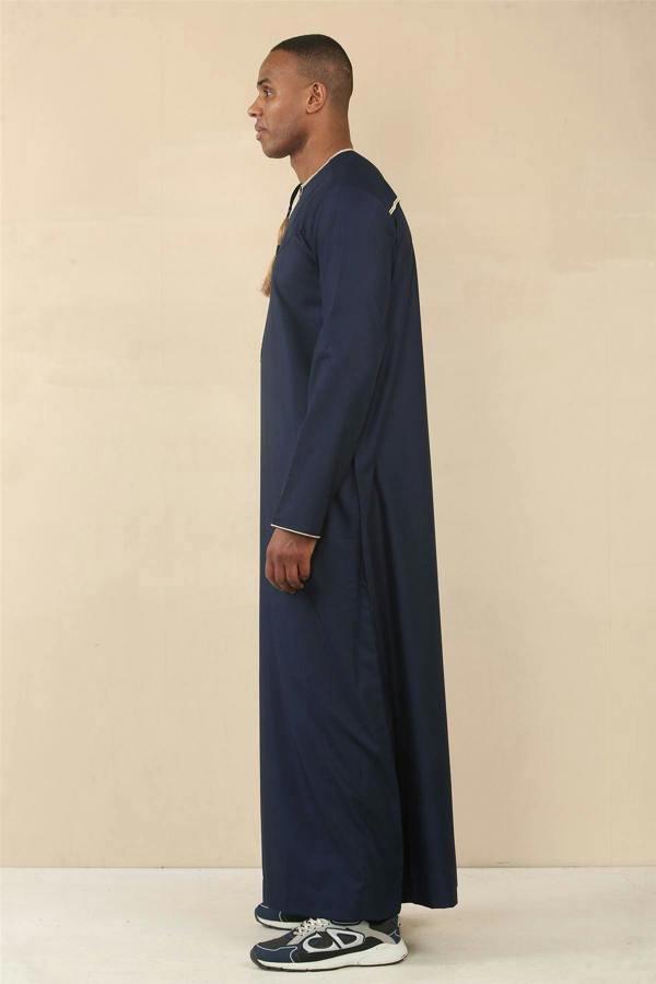 Infinity Leather Men's Omani Eid Thobe  Saudi Emirati Jubba Robe