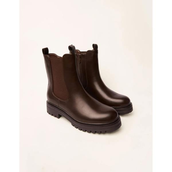 Blue Vanilla Chunky Chelsea Boots