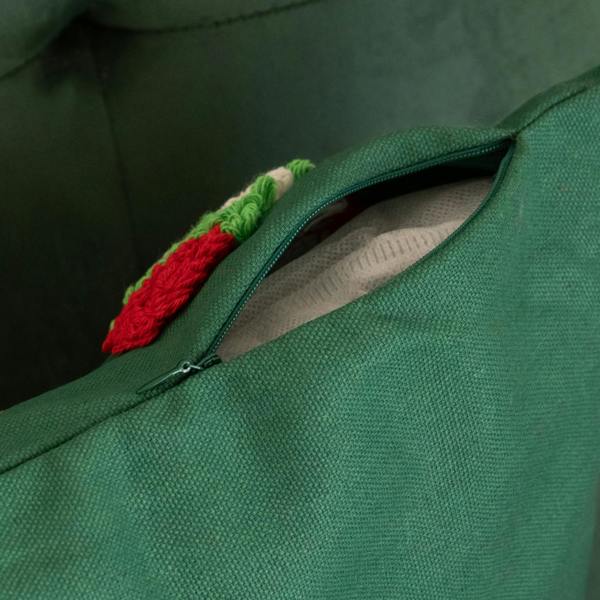 Samuel Alexander 45cm Dark Green Soft Decorative Christmas Stocking Cushion