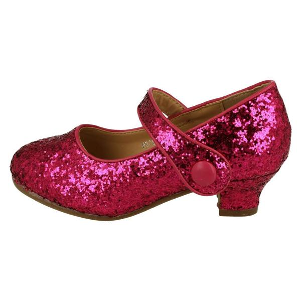 Spot On Girls Spot On kitten Heel Ankle Strap Party Shoes H3089