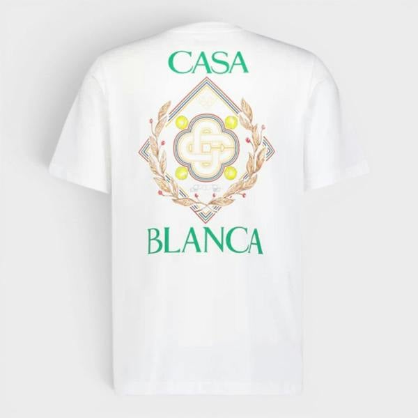 Casablanca Championship Diamond Printed T-Shirt White