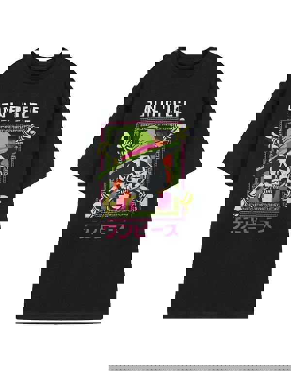 One Piece Mens Black Skull Short Sleeved T-Shirt