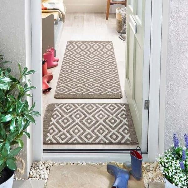 The Rugs Durable Washable Mat: Diamond Design | Eco-Friendly