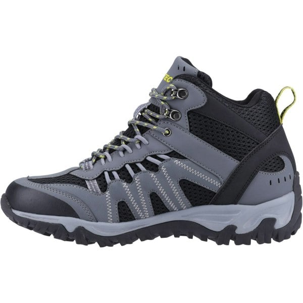 Hi-Tec Jaguar Mid Polyester Men's Graphite/Black/Citron Hiking Boots