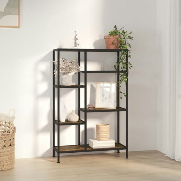Berkfield Book Shelf 80x30x120 cm Steel and Engineered Wood