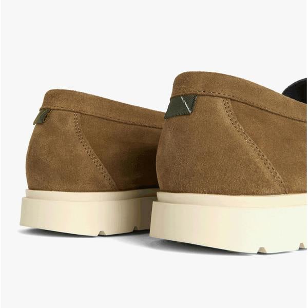 Barbour Barbour CARTY Mens Loafer Shoes Taupe Suede