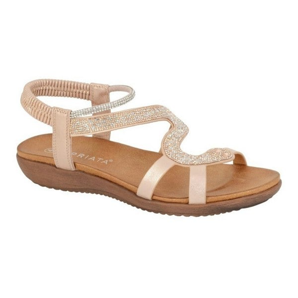 Cipriata Womens/Ladies Serpent Sandals - Rose Gold