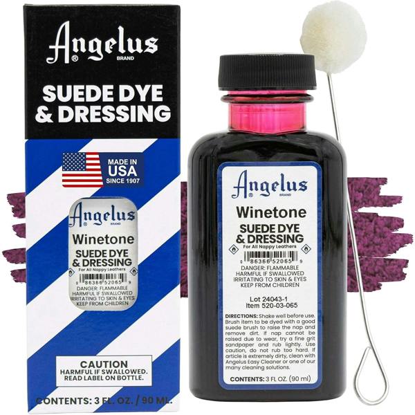 Angelus Suede Dye and Dressing - Restore and Protect Delicate Suede 3oz