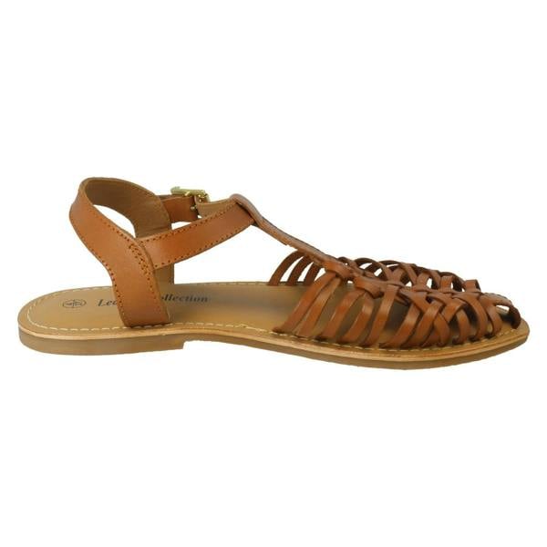 Leather Collection Ladies Leather Collection Summer Beach Holiday Sandals F00455