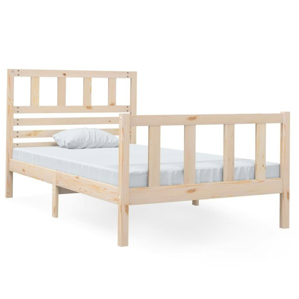 Berkfield Bed Frame 90x190 cm Single Solid Wood