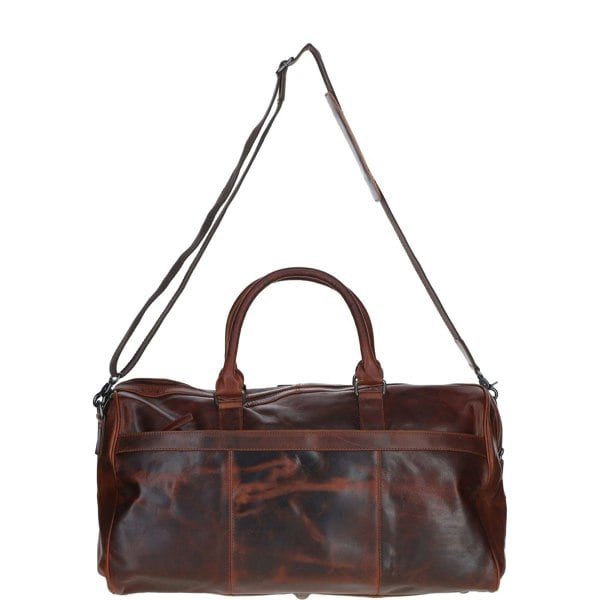 Leather Holdall with Spacious Interior: FE-25