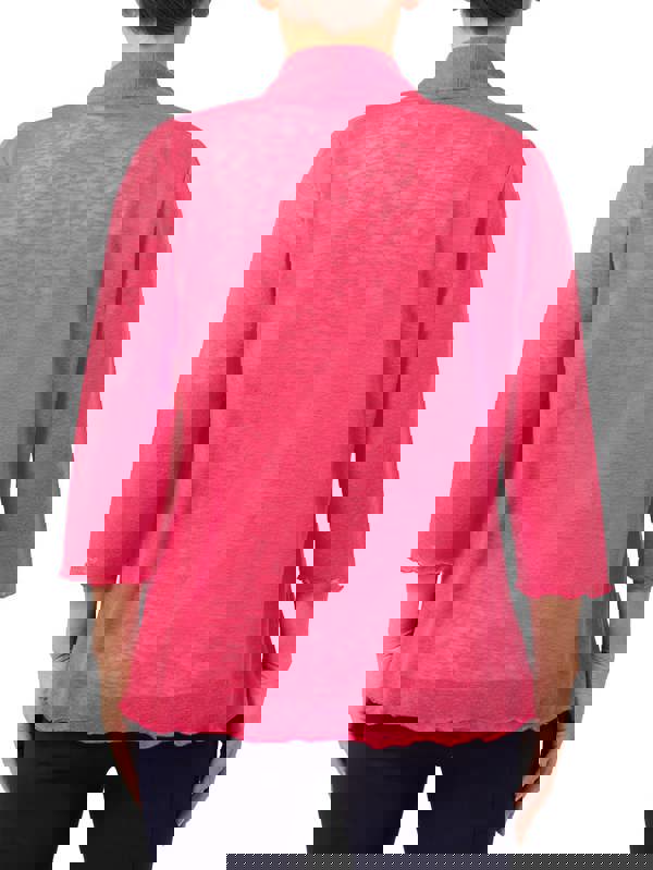 PennyPlain Cardi 3qs - Crimson