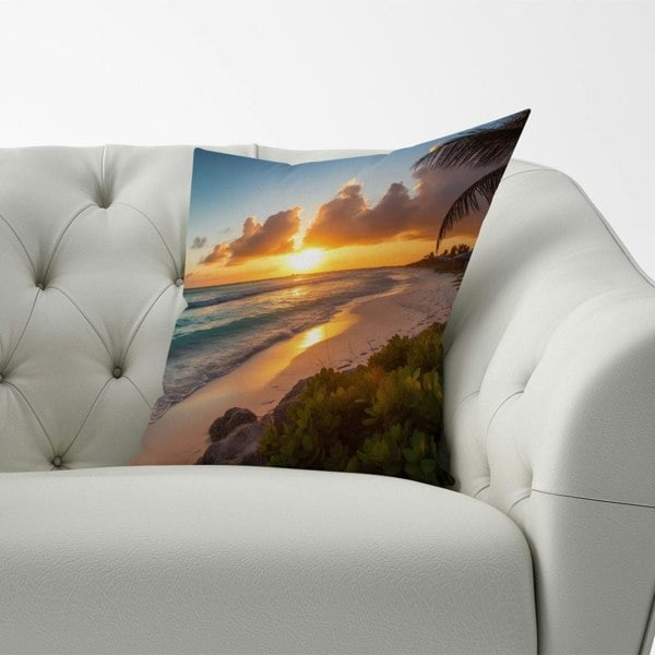 Warren Reed Sunrise On The Beach Cushions